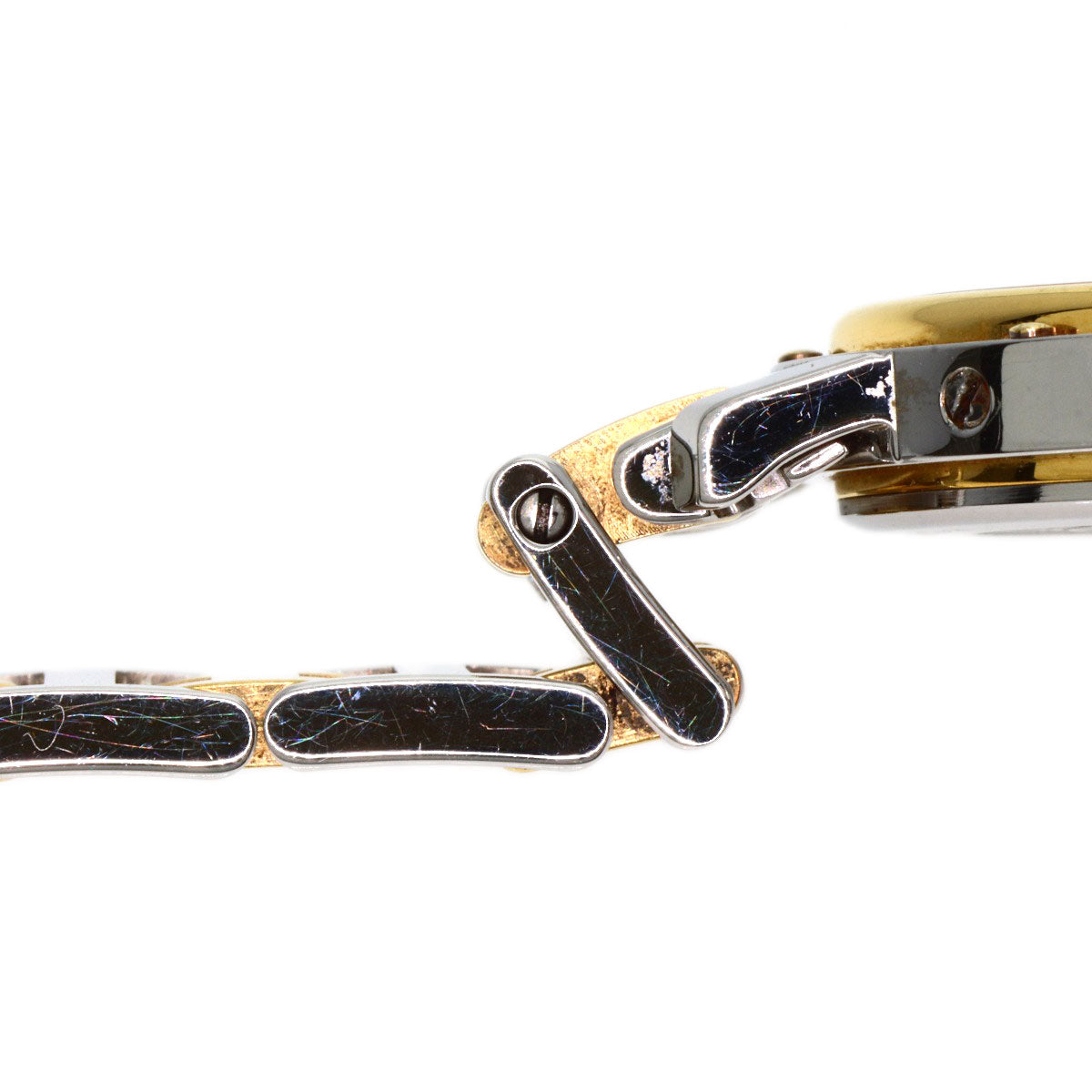 HERMES Watches Quartz CL4.220 Stainless Steel gold Clipper Old Belt Ivory dial