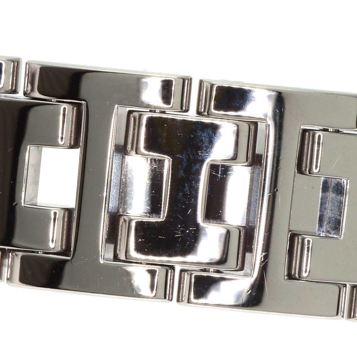 HERMES Watches Quartz CL4.210 Stainless Steel Silver Clipper Nacre New Buckle Blue shell dial