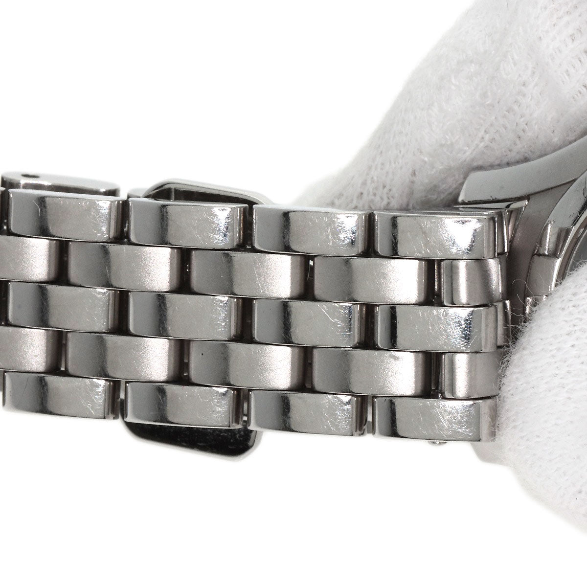 GUCCI Watches Quartz 5500L Stainless Steel Silver 11P Diamond black dial