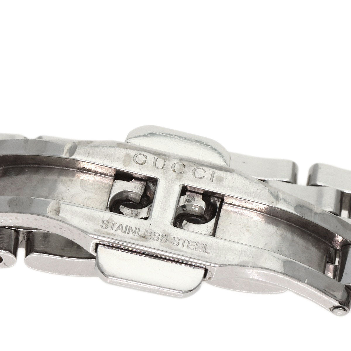 GUCCI Watches Quartz 5500L Stainless Steel Silver 11P Diamond black dial