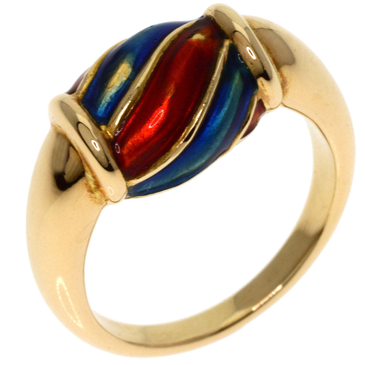 GUCCI Ring 18K Yellow Gold gold enamel