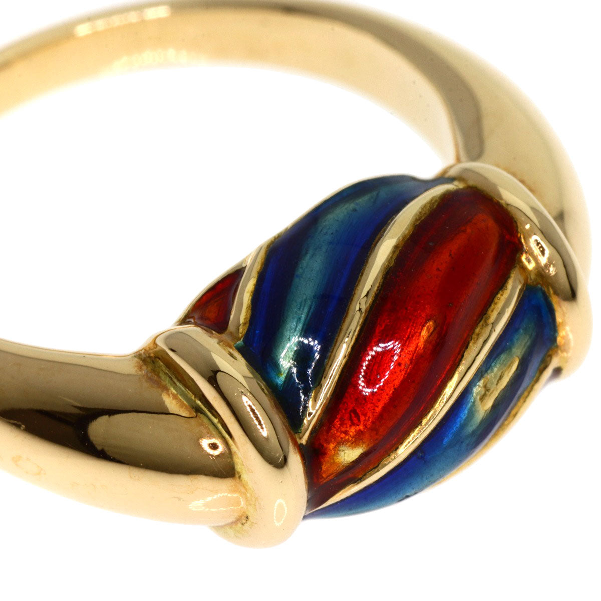 GUCCI Ring 18K Yellow Gold gold enamel