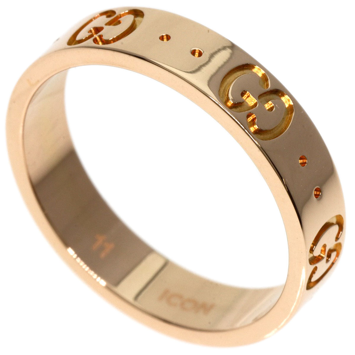 GUCCI Ring 18K Pink Gold gold icon Women Used