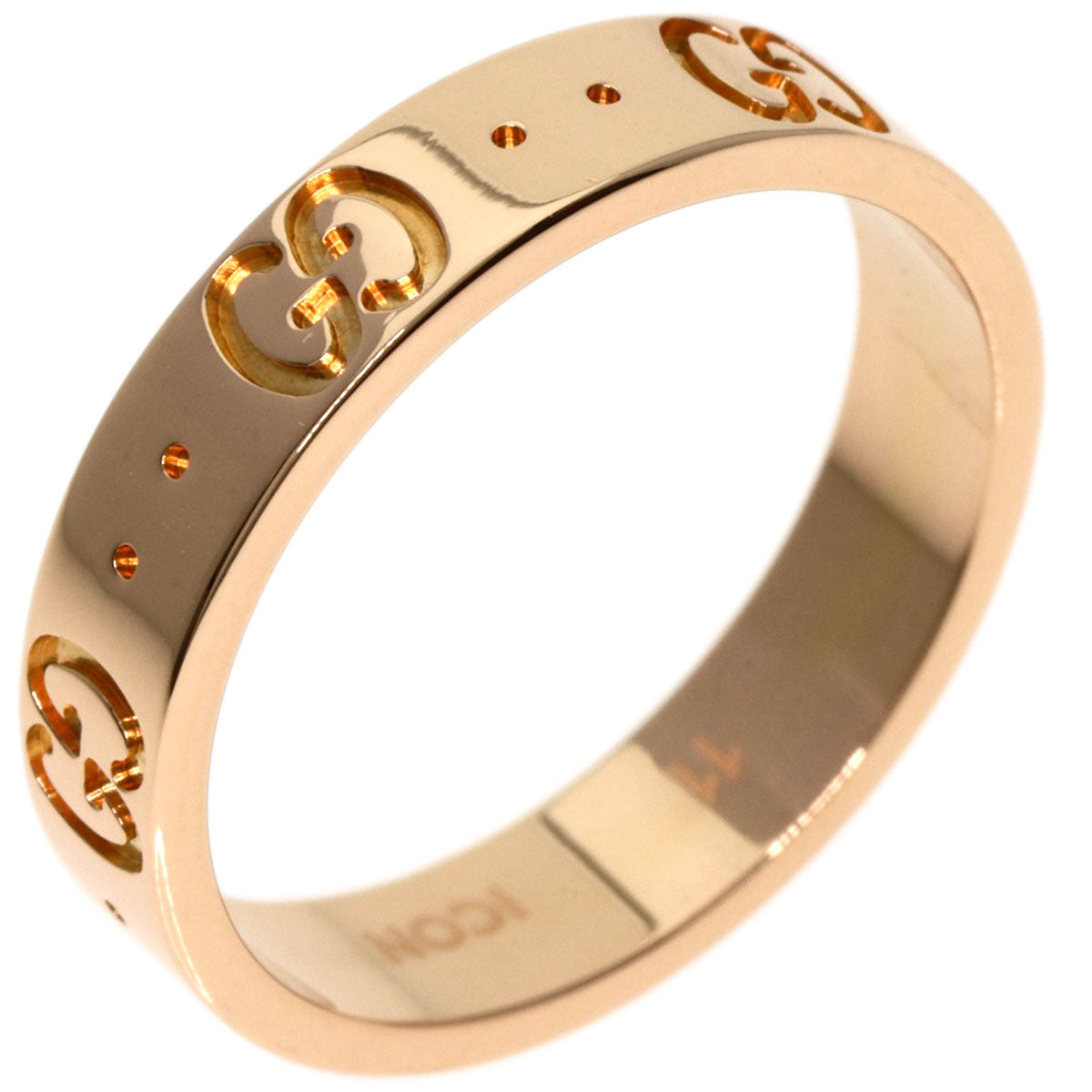 GUCCI Ring 18K Pink Gold gold icon Women Used