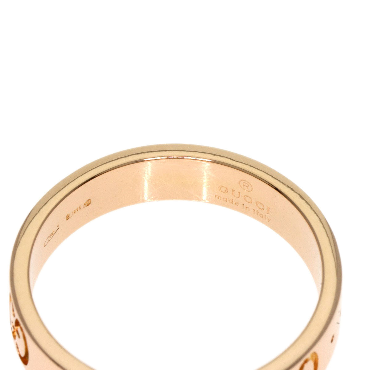 GUCCI Ring 18K Pink Gold gold icon Women Used