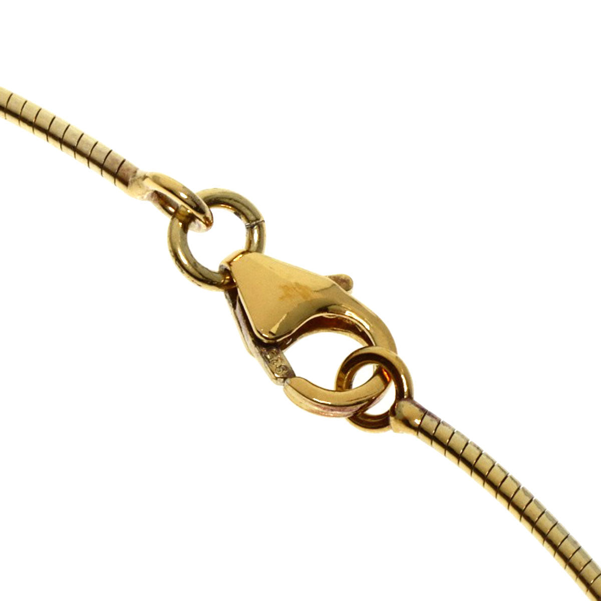 HERMES Necklace Gold Plated gold Lotus flower