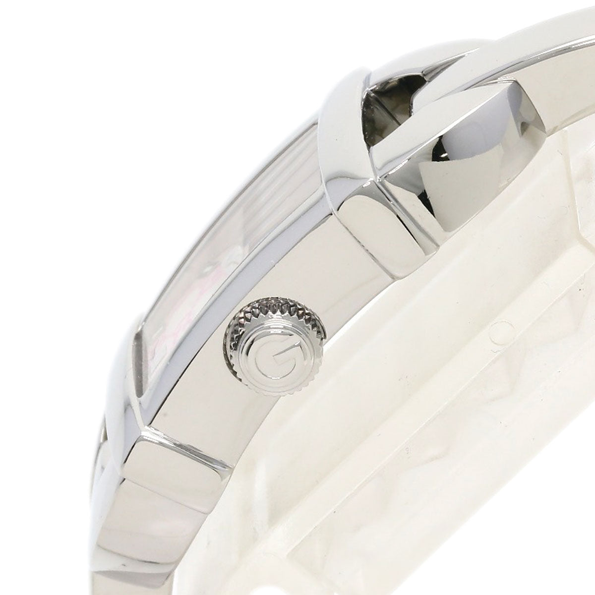GUCCI Watches Quartz 6800L Stainless Steel Silver Square face shell dial