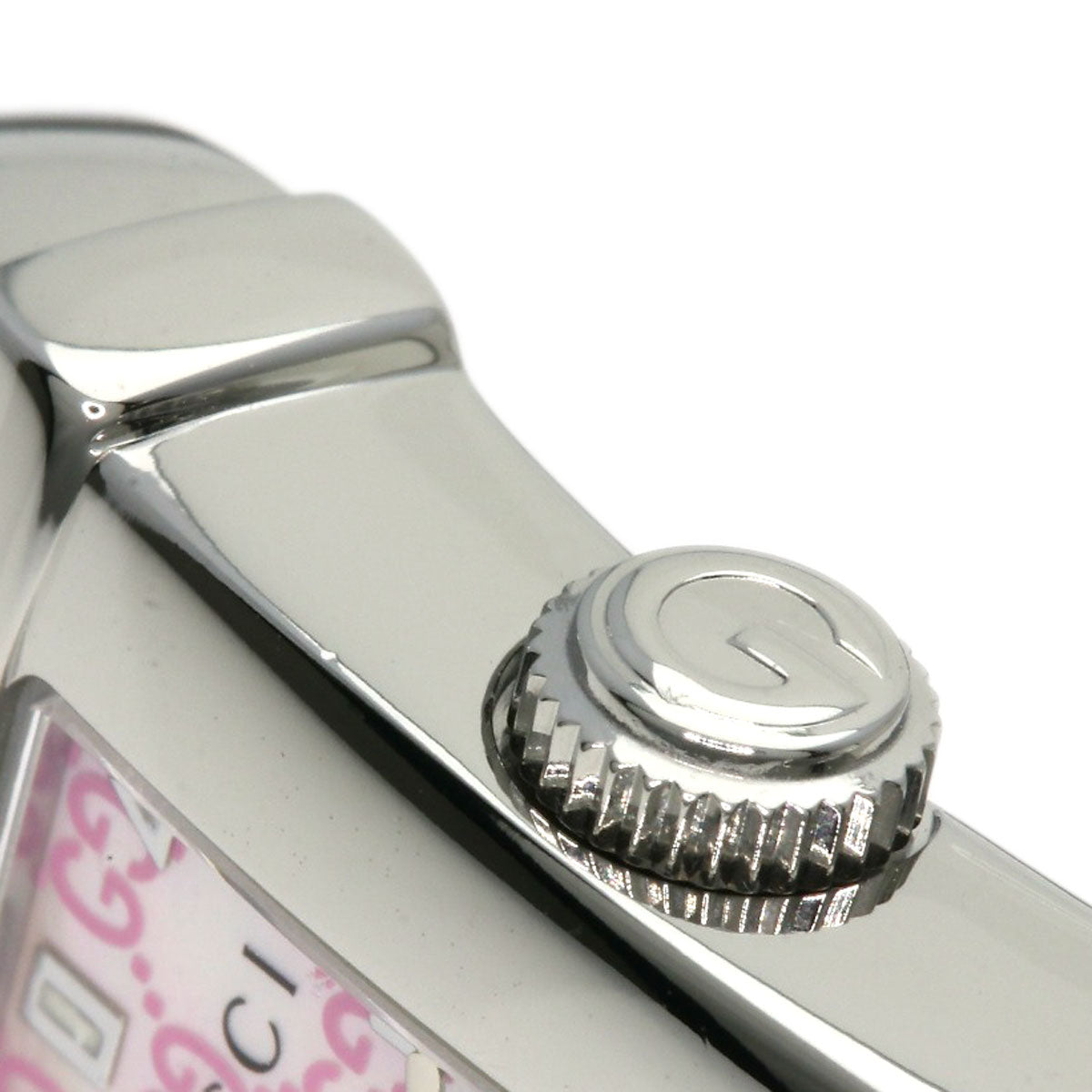 GUCCI Watches Quartz 6800L Stainless Steel Silver Square face shell dial