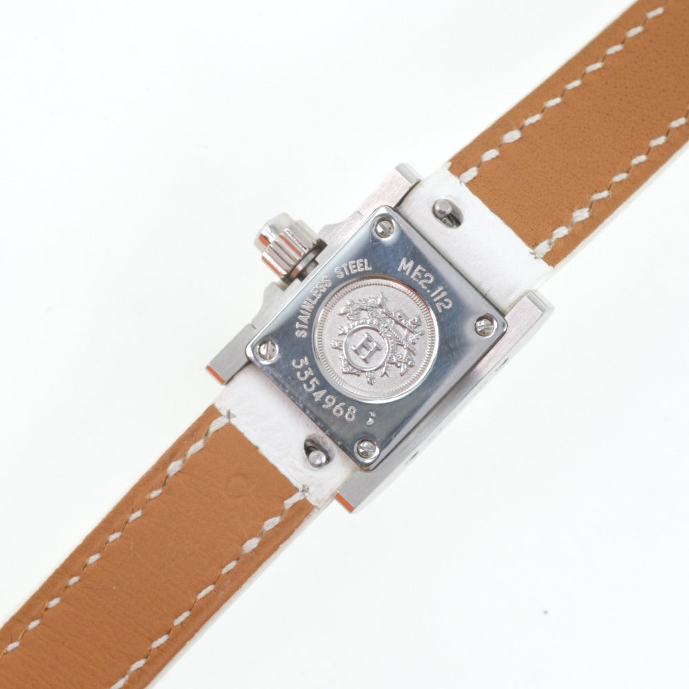 HERMES Watches Quartz ME2.112 Stainless Steel , Leather White Triple Tour Medor Rock White dial Women Used