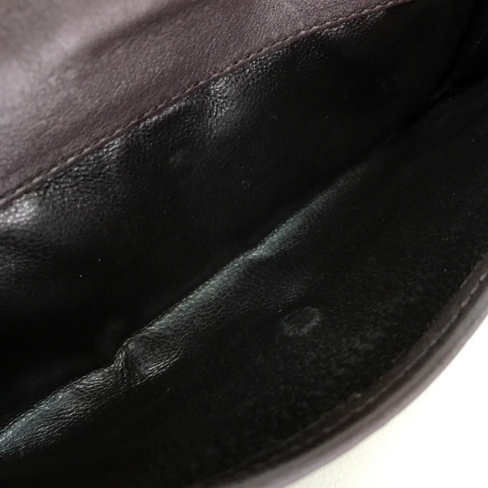 GUCCI Long Wallet Purse 256933 Sima leather Dark brown Guccisima MAYFAIR Women Used