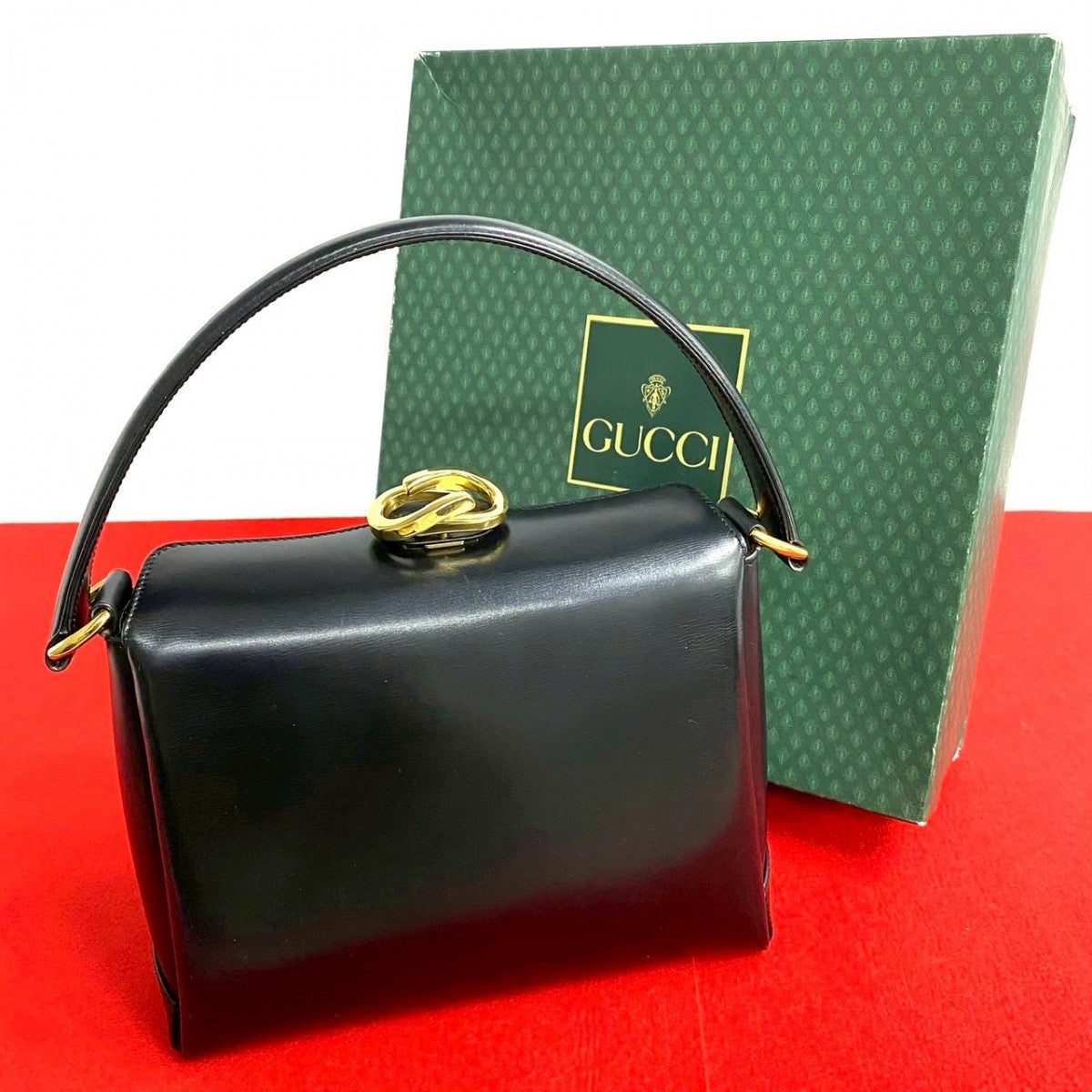 GUCCI Handbag Calfskin black