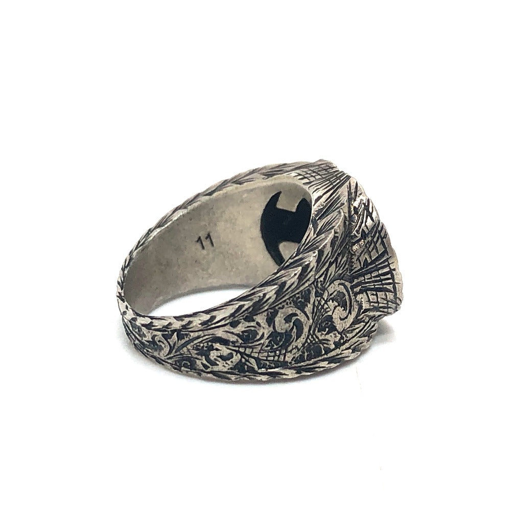 GUCCI Ring AG925 Silver Interlocking G 11