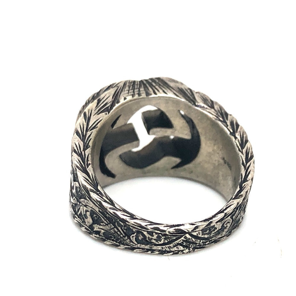 GUCCI Ring AG925 Silver Interlocking G 11