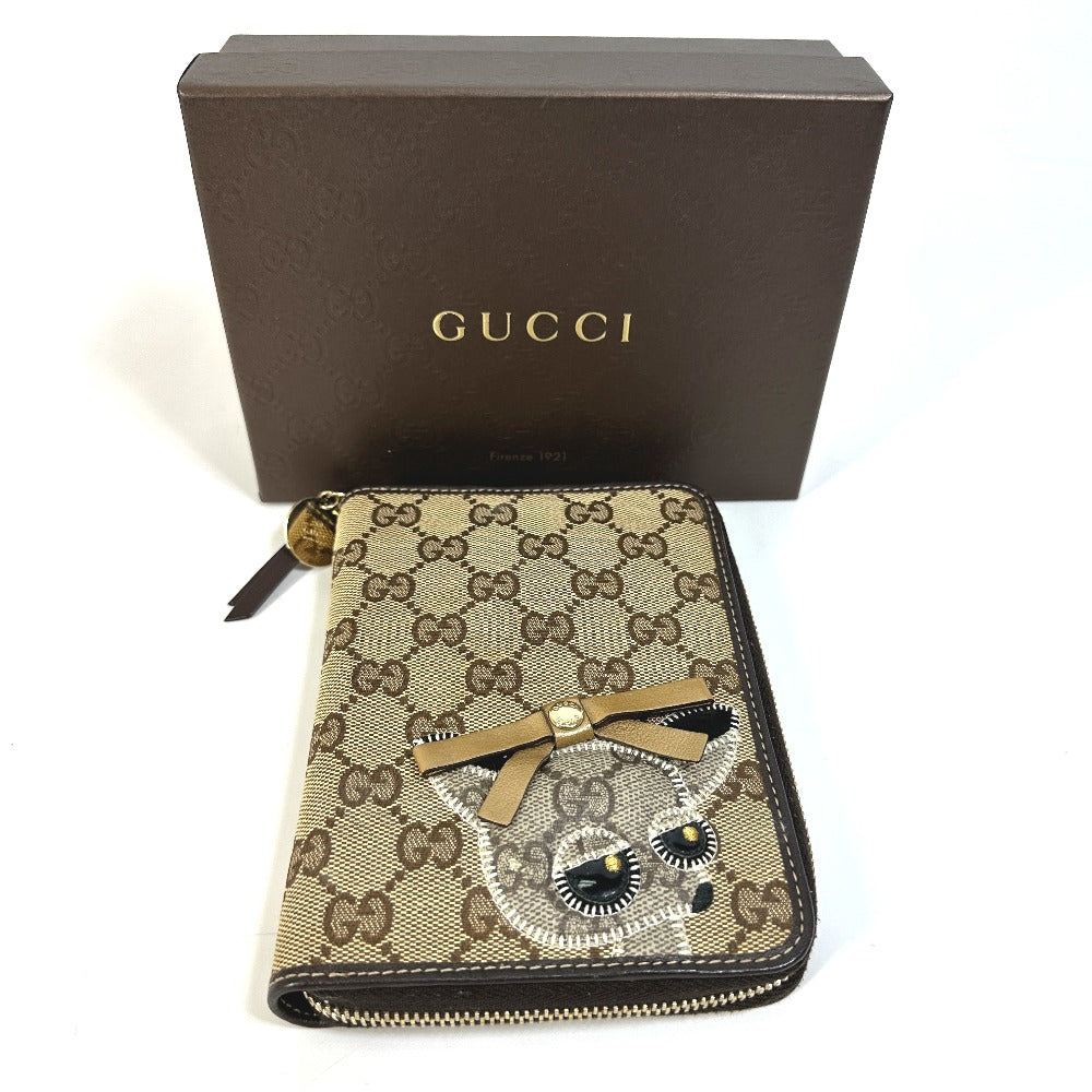 GUCCI Notebook cover 233152 GG canvas / leather Brown GG Gutchori Chihuahua