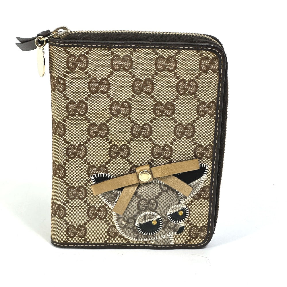 GUCCI Notebook cover 233152 GG canvas / leather Brown GG Gutchori Chihuahua