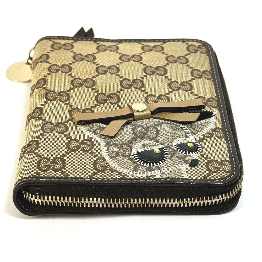 GUCCI Notebook cover 233152 GG canvas / leather Brown GG Gutchori Chihuahua