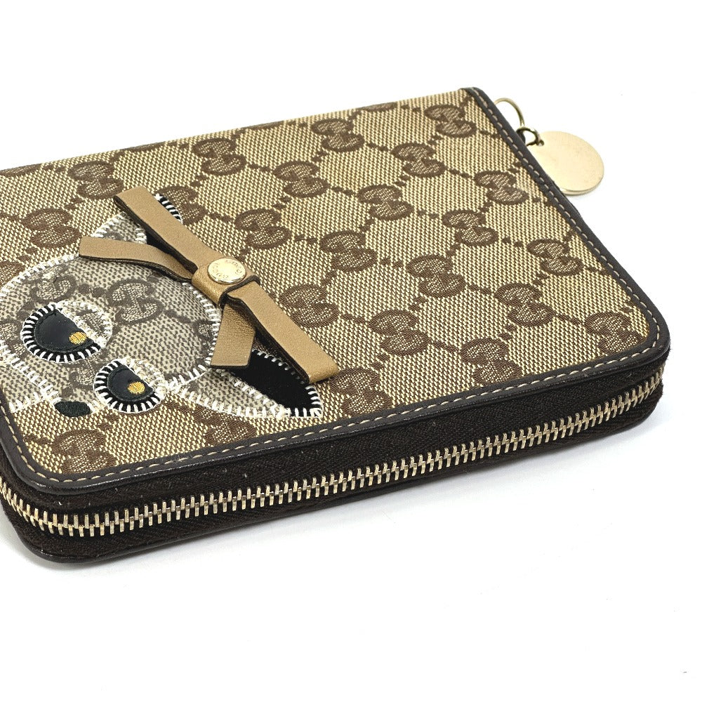 GUCCI Notebook cover 233152 GG canvas / leather Brown GG Gutchori Chihuahua