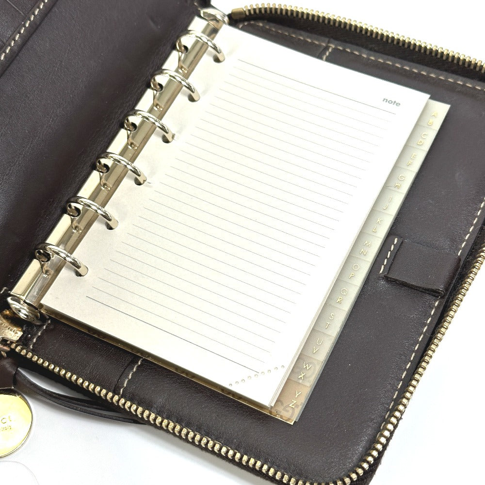 GUCCI Notebook cover 233152 GG canvas / leather Brown GG Gutchori Chihuahua