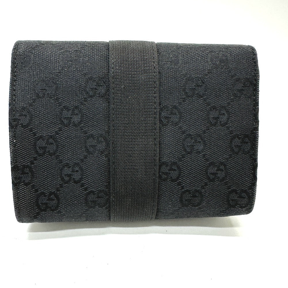 GUCCI Pouch 39.0911 GG canvas black GG Cosmetics Pouch