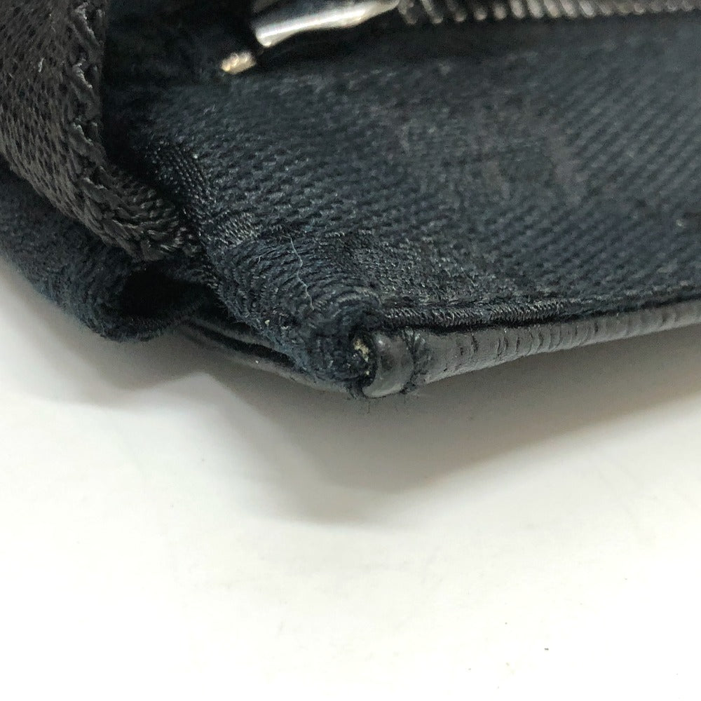 GUCCI Waist bag 162962 GG canvas black GG canvas W pocket Women Used