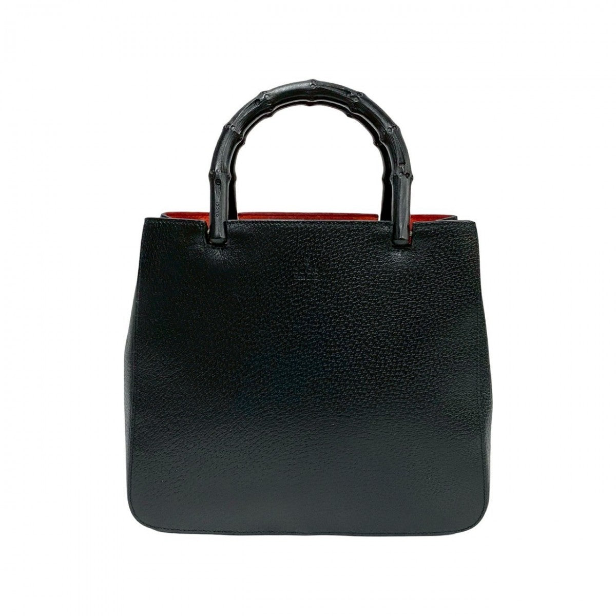 GUCCI Handbag leather black Bamboo