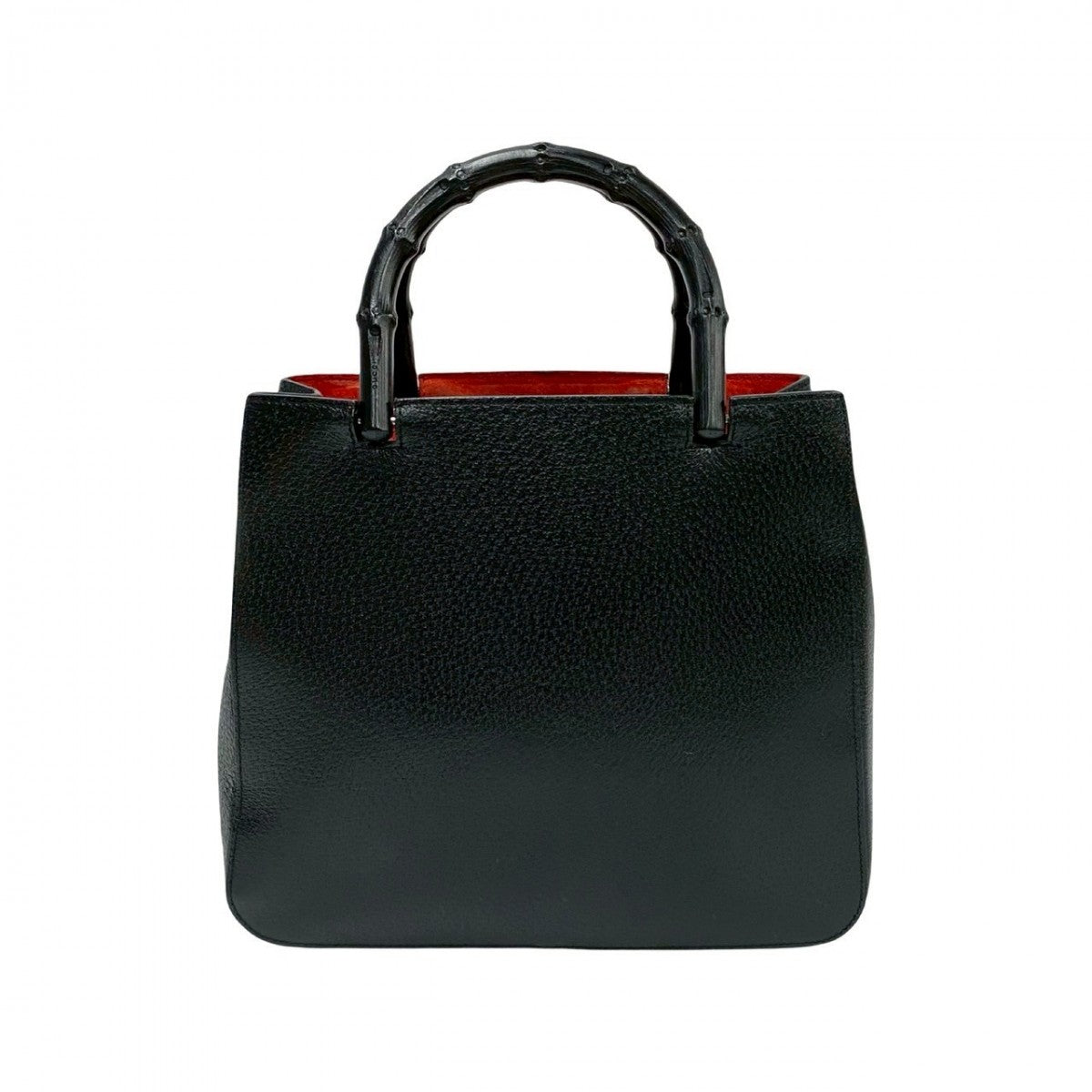 GUCCI Handbag leather black Bamboo