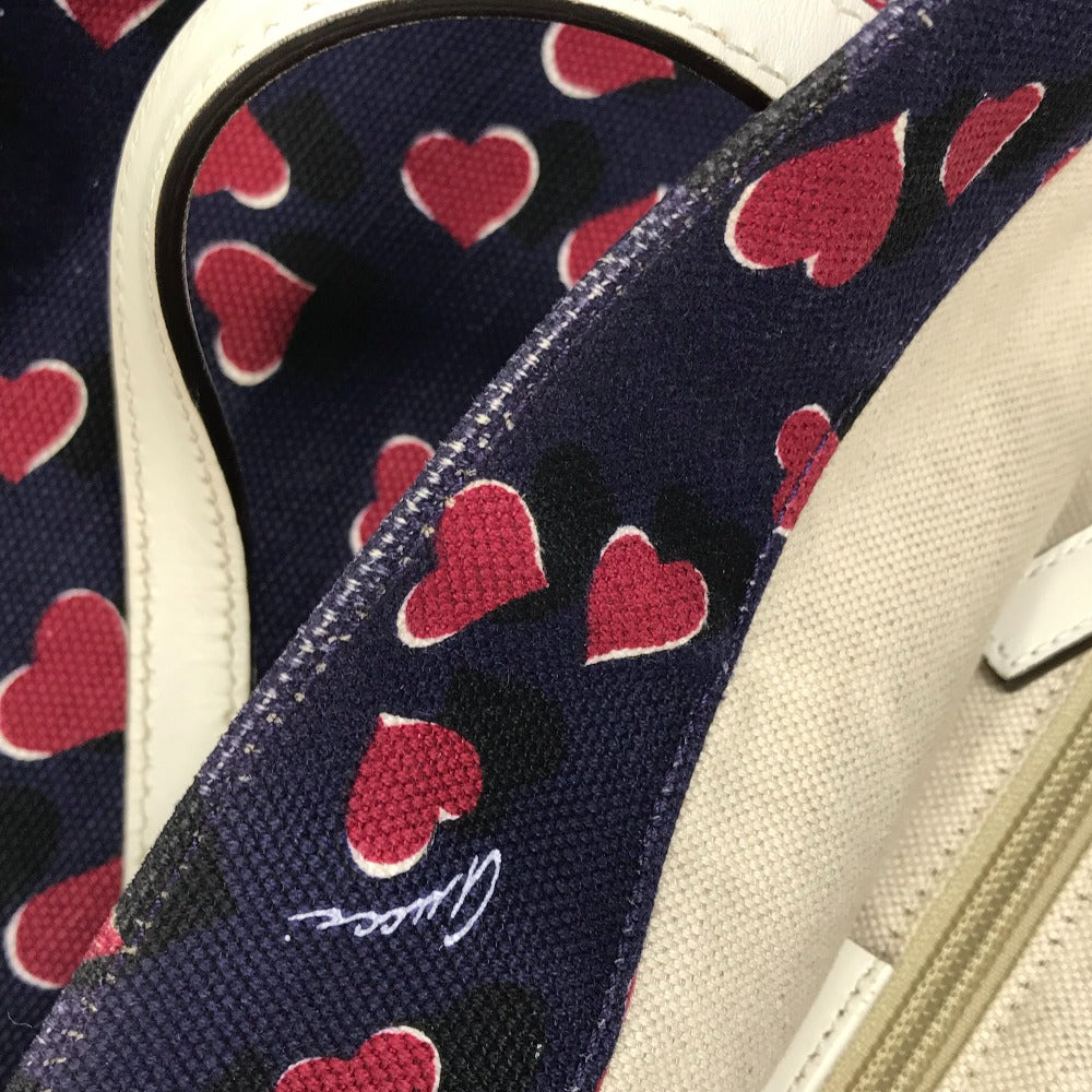 GUCCI Tote Bag 282439 Canvas, Leather pink heart Women Used
