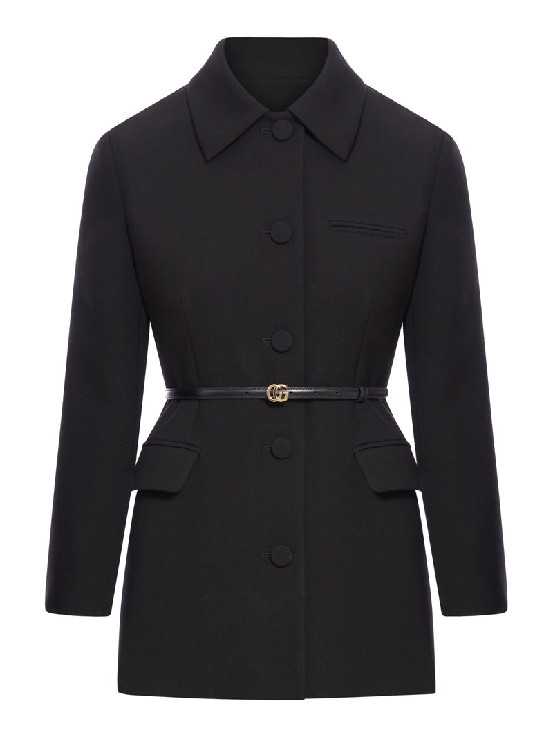 Gucci Women Wool Crepe Jacket