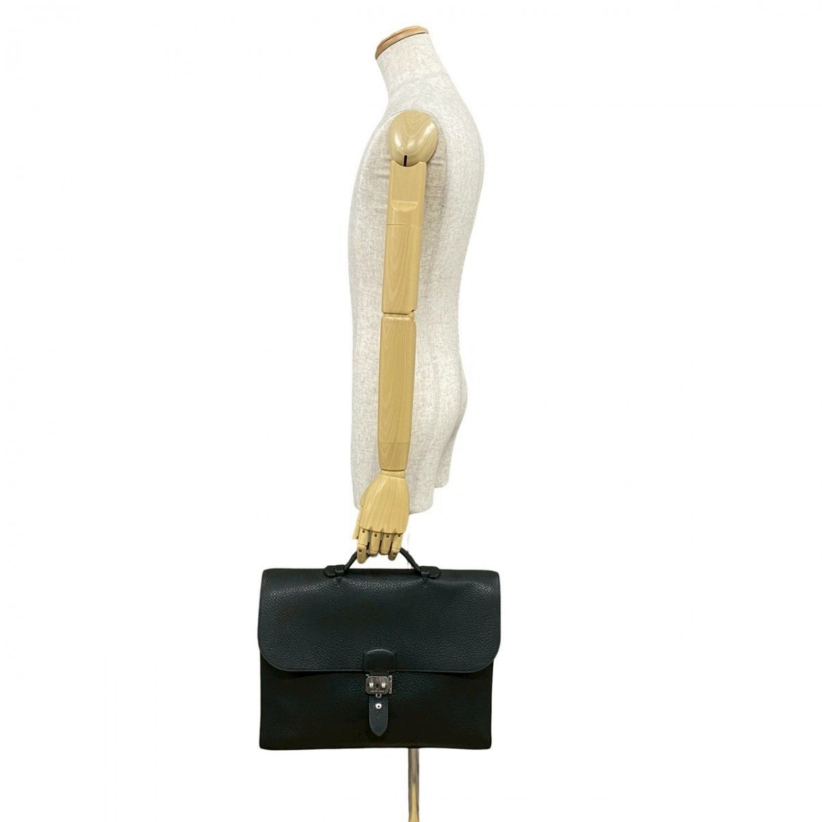 HERMES Business bag Fjord black Sac Adepeche 38