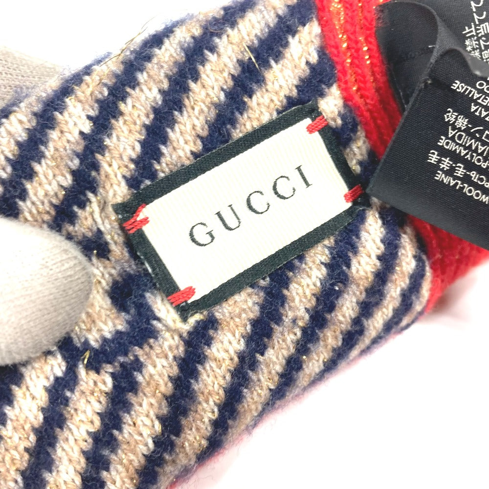 GUCCI hair accessory Wool, Nylon multicolor lame GG logo headband