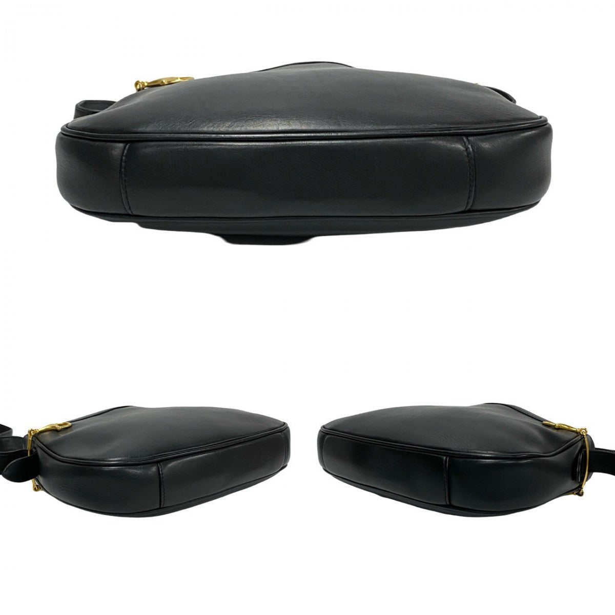 GUCCI Shoulder Bag leather black