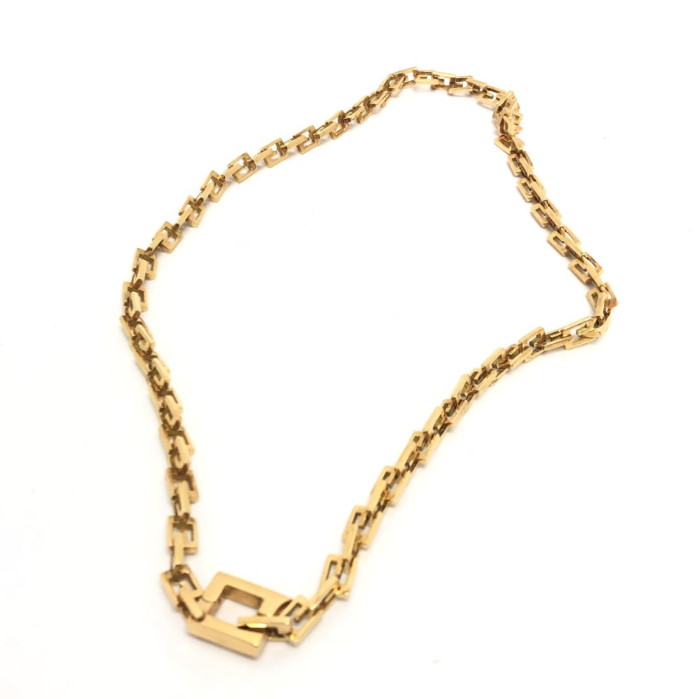 GUCCI Necklace 18K Yellow Gold gold K18YG G logo link square Women Used