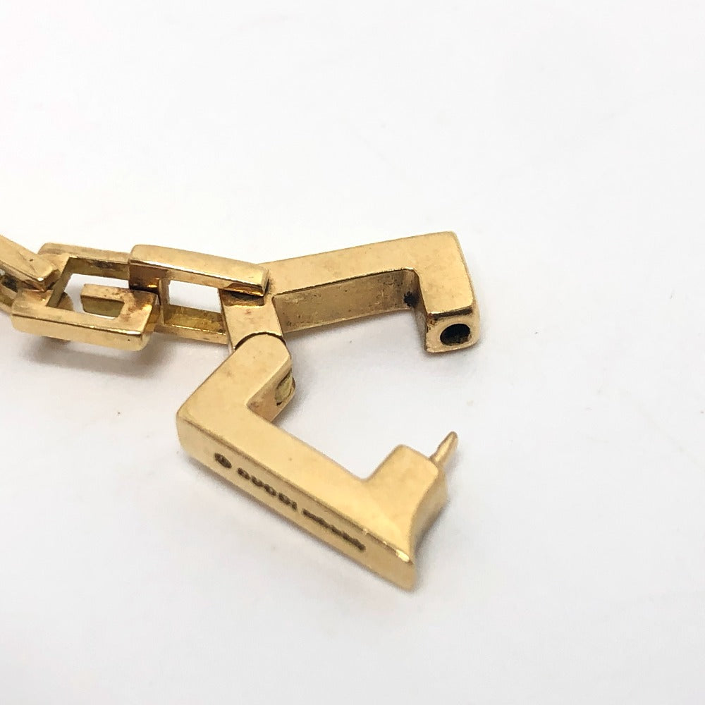 GUCCI Necklace 18K Yellow Gold gold K18YG G logo link square Women Used