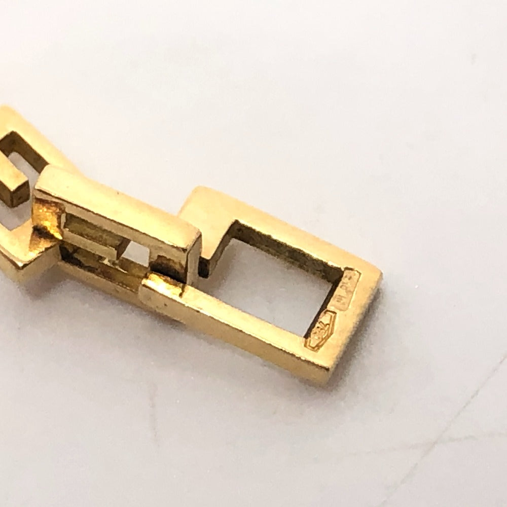 GUCCI Necklace 18K Yellow Gold gold K18YG G logo link square Women Used