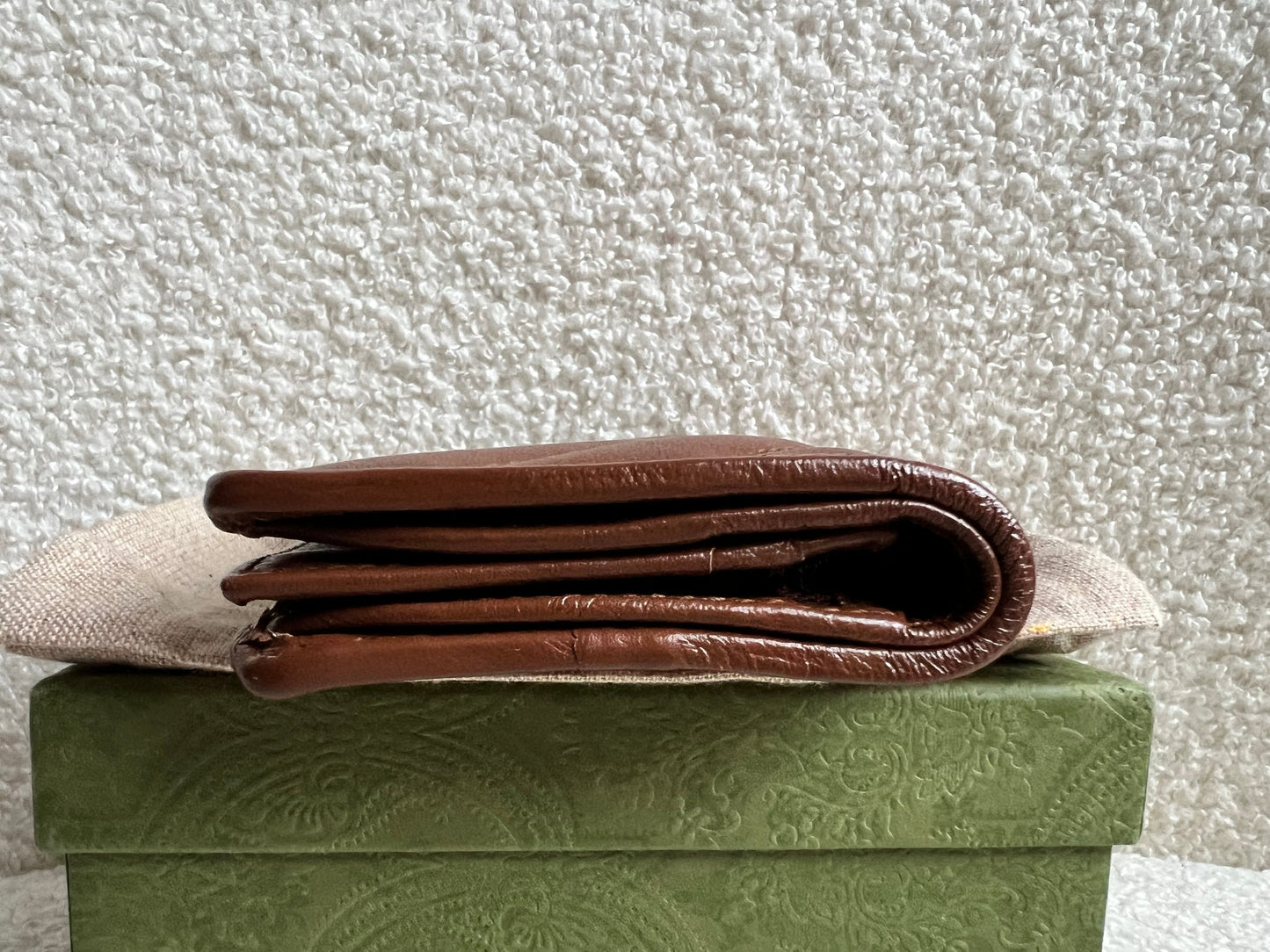 Gucci GG Brown Marmont Matelassé Card Case Wallet (RRP £380)