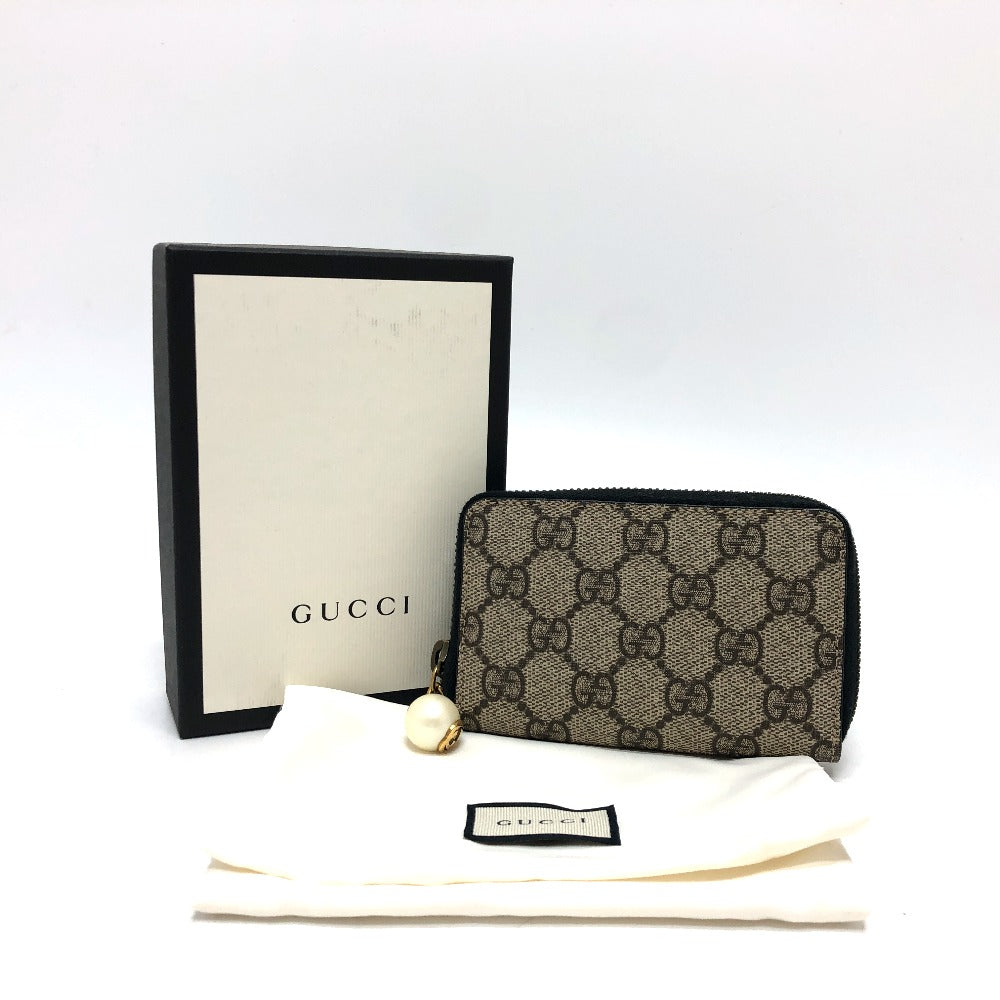 GUCCI Coin case 431482 Brown Zip Around