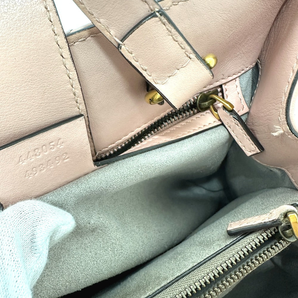 GUCCI Handbag 448054 leather pink GG Marmont