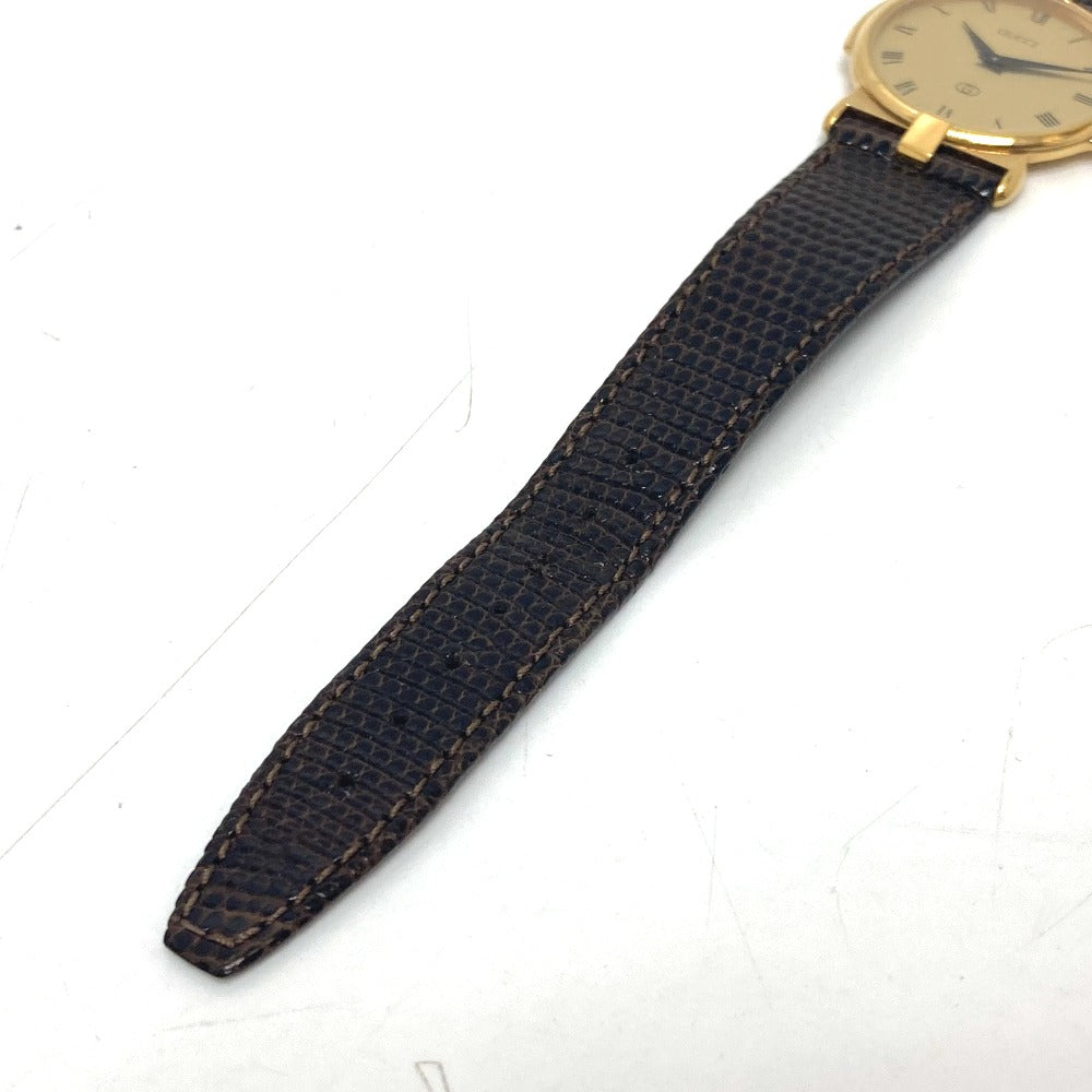 GUCCI Watches Quartz 3400F Gold Plated gold gold dial mens Used