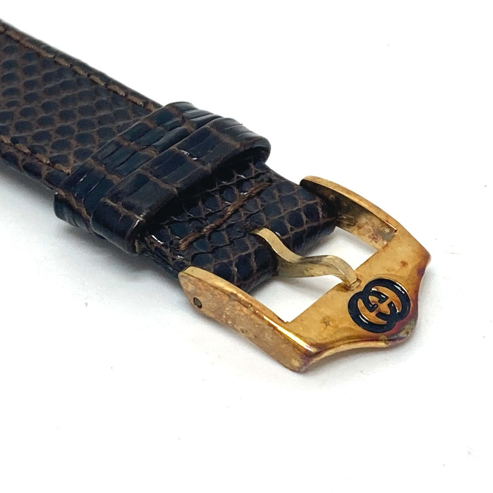 GUCCI Watches Quartz 3400F Gold Plated gold gold dial mens Used