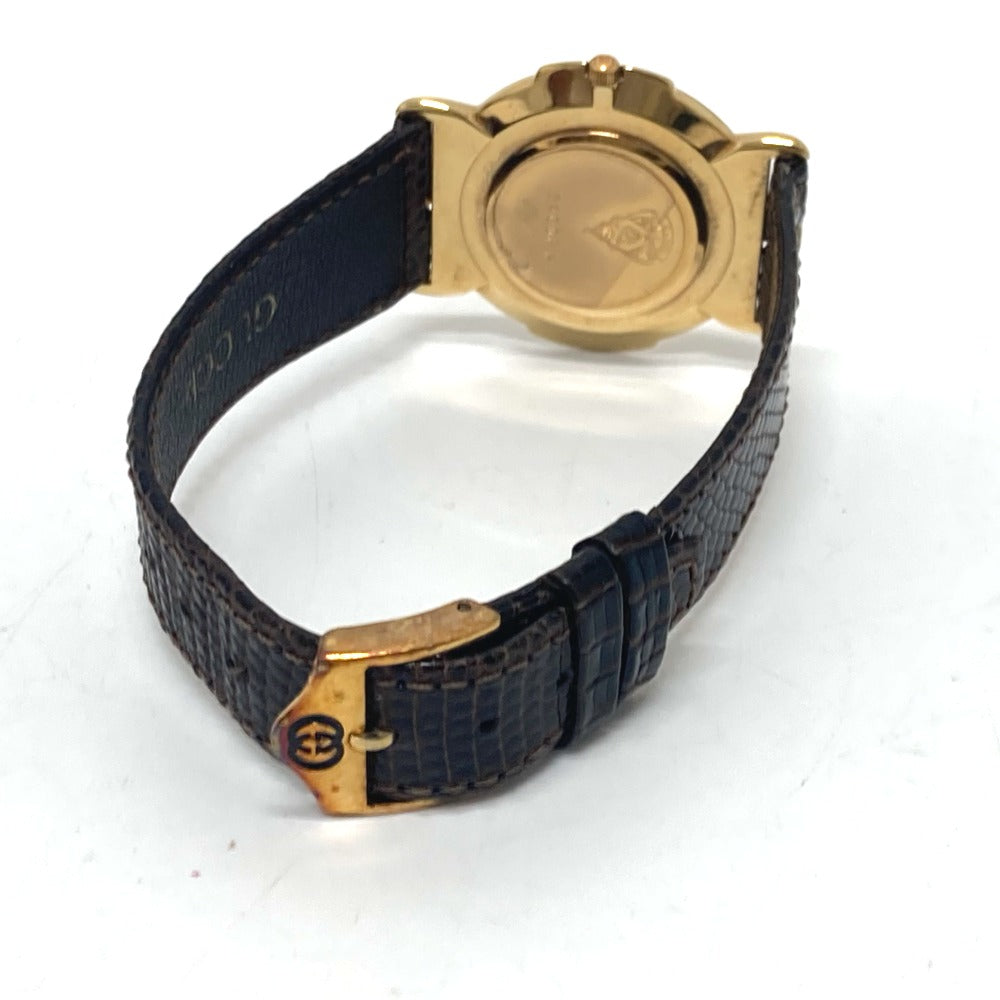 GUCCI Watches Quartz 3400F Gold Plated gold gold dial mens Used
