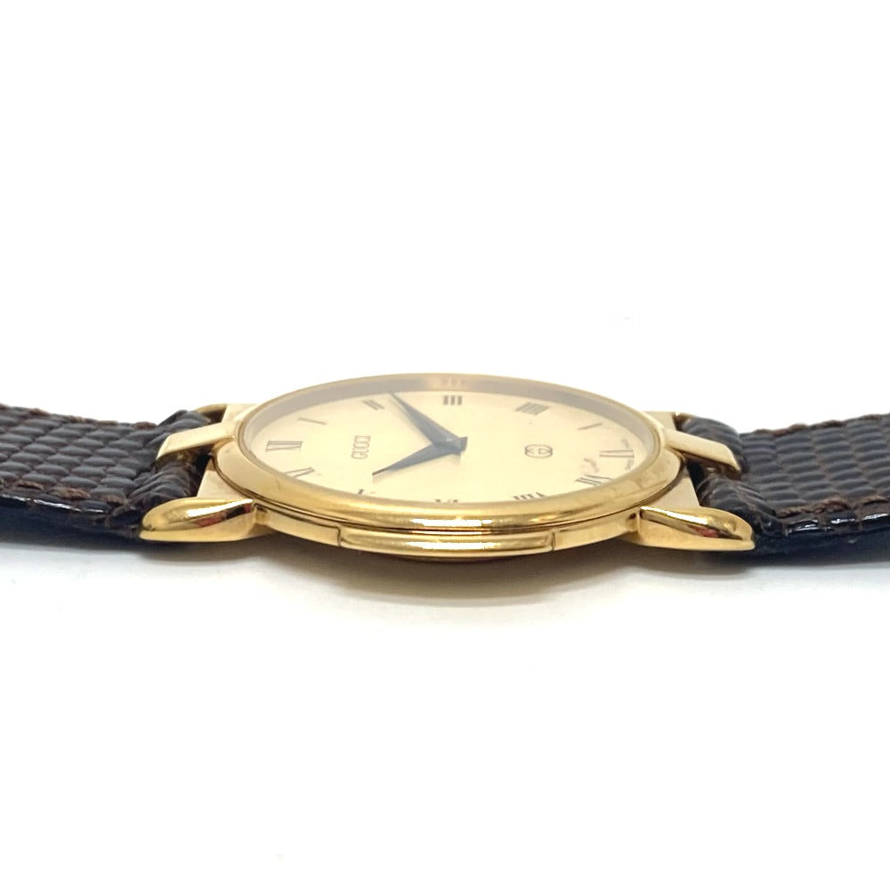 GUCCI Watches Quartz 3400F Gold Plated gold gold dial mens Used