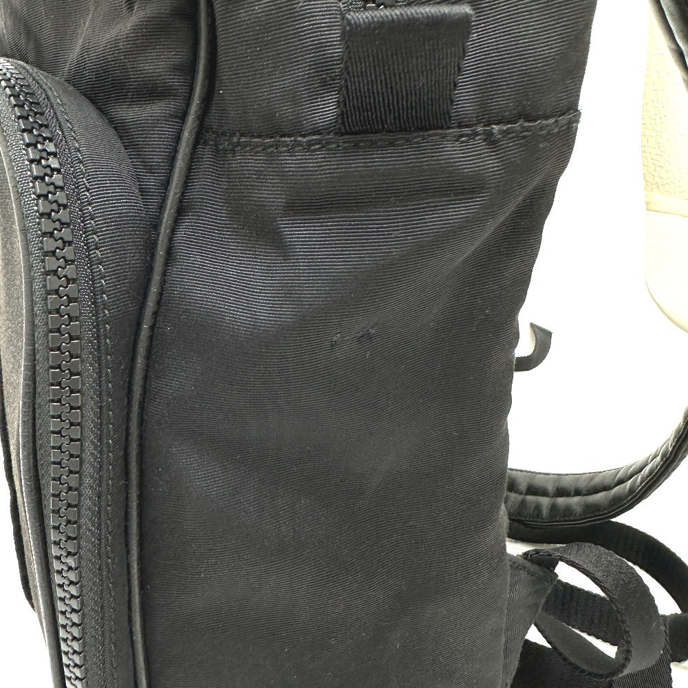 GUCCI Backpack 536724 canvas black Sequined logo interlocking G mens Used