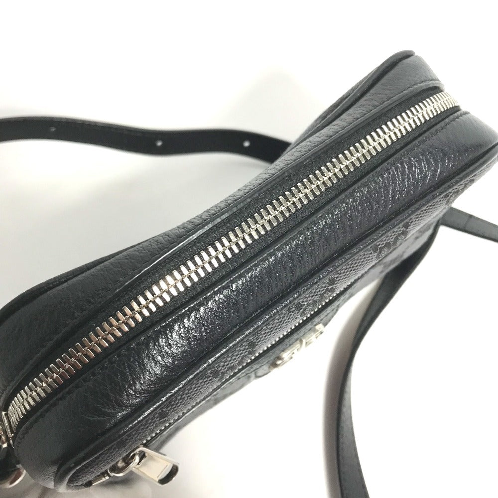GUCCI Shoulder Bag 680128 Canvas / leather black Balenciaga Balenciaga collaboration Hacker Project GG