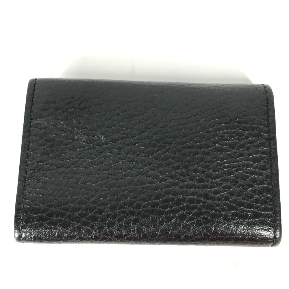 GUCCI Key case Key holder  456118 leather black key GG Marmont