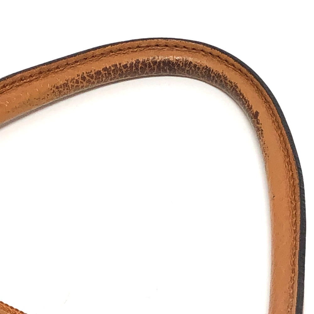 GUCCI Handbag 33955 leather Brown Interlocking G charm Women Used