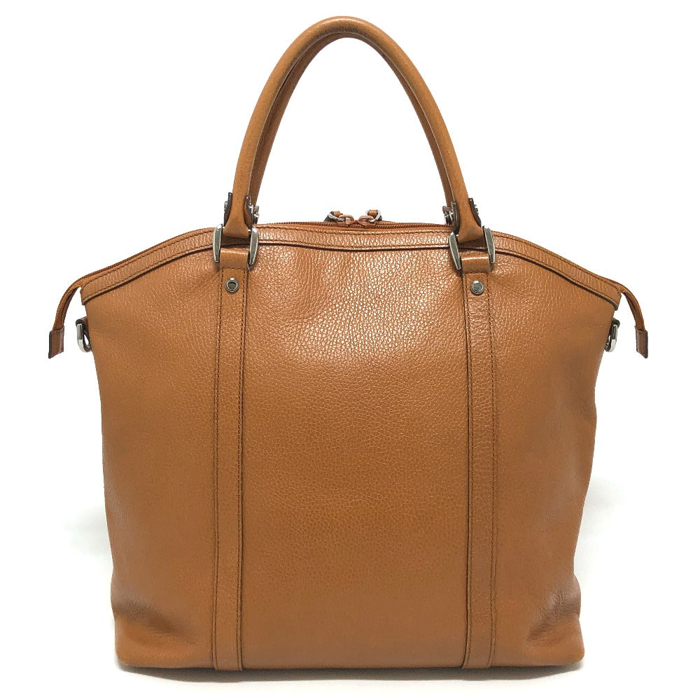 GUCCI Handbag 33955 leather Brown Interlocking G charm Women Used