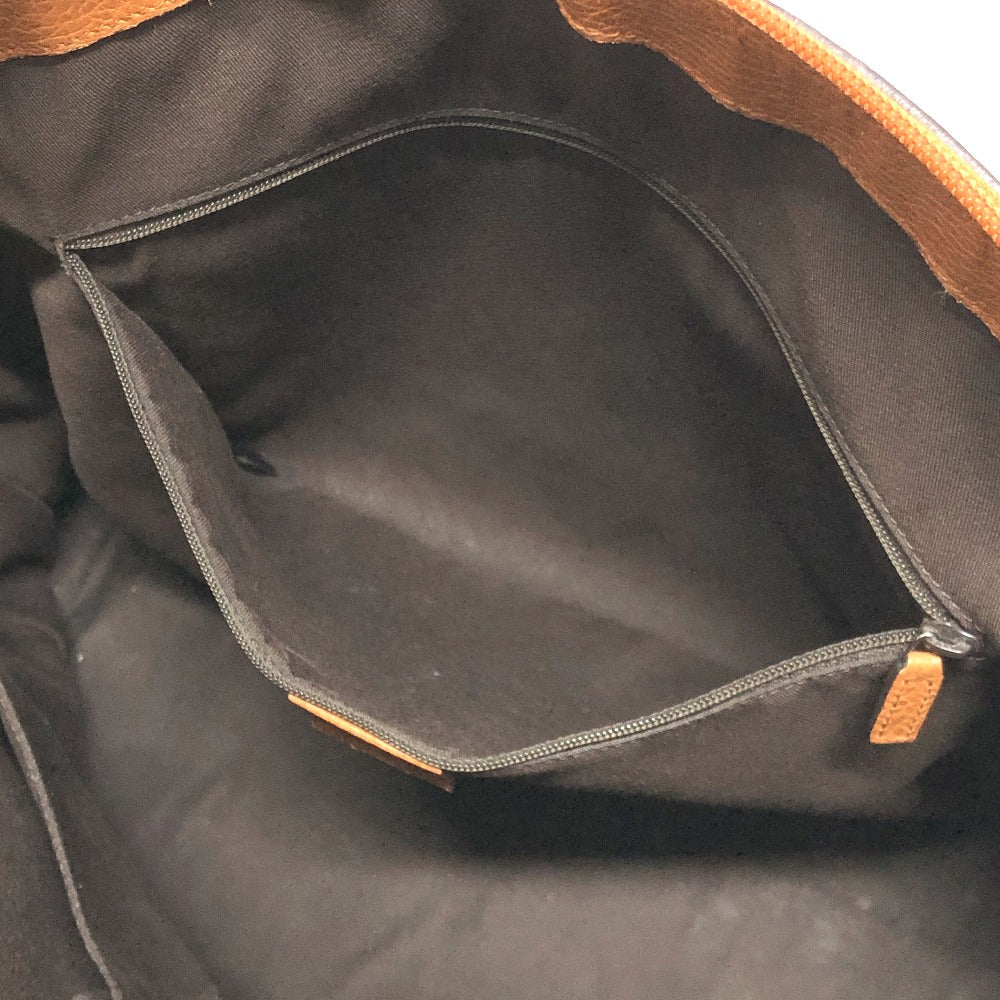 GUCCI Handbag 33955 leather Brown Interlocking G charm Women Used