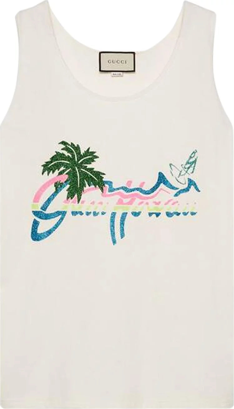 Gucci Hawaii Print Tank Top