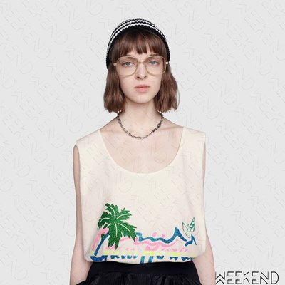 Gucci Hawaii Print Tank Top