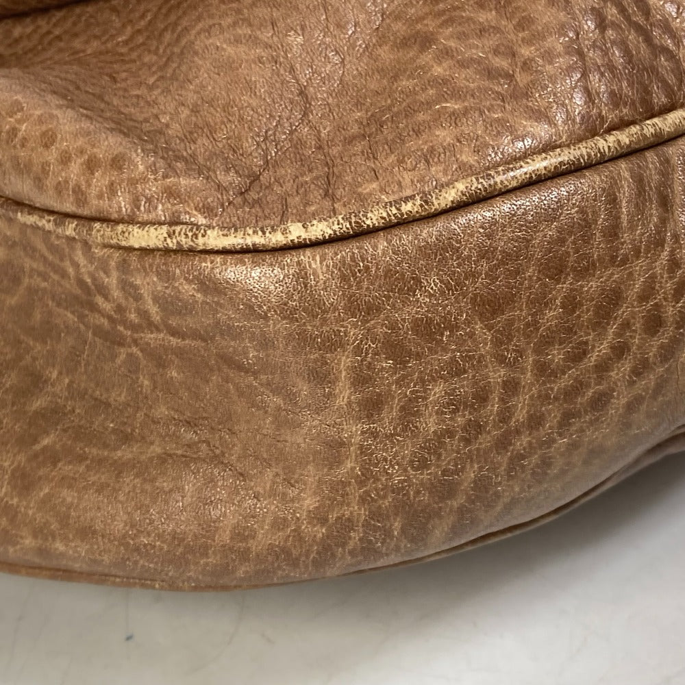 GUCCI Shoulder Bag 223955 leather Brown Crossbody Horsebit Women Used